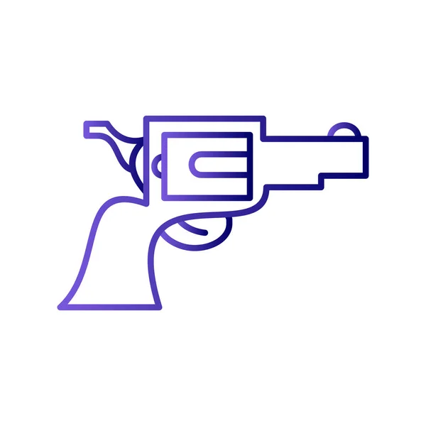 Ilustração Vetorial Ícone Pistola —  Vetores de Stock