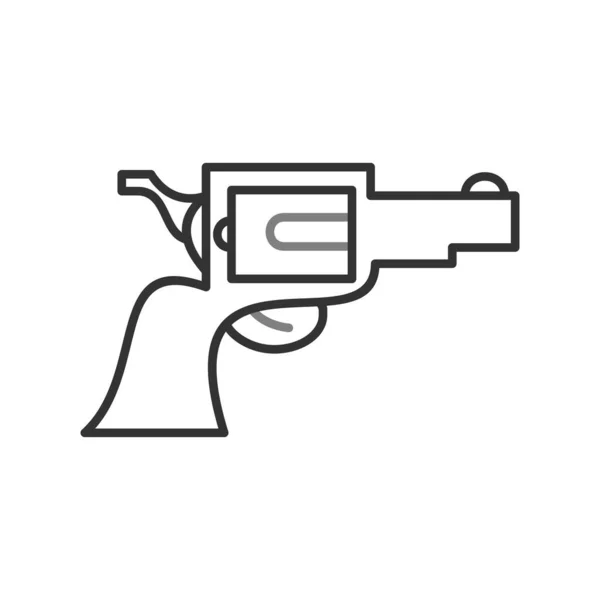 Ilustración Vectorial Icono Pistola — Vector de stock
