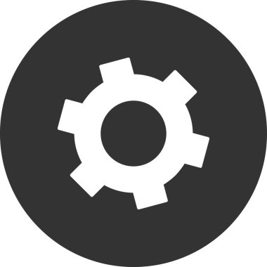 cogwheel. Setting web icon vector illustration