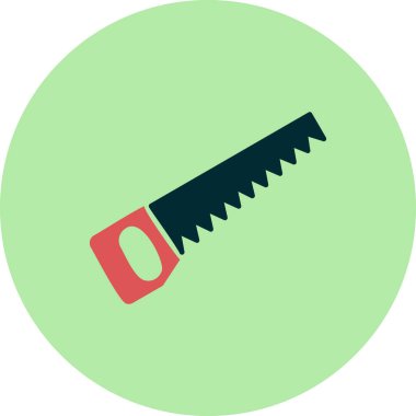 El testeresi. Web simgesi basit illüstrasyon