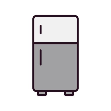 buzdolabı simgesi vektör illüstrasyonu