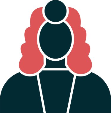 Yargıç. Web simgesi basit illüstrasyon