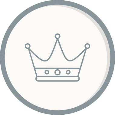 taç simgesi vektör illüstrasyonu