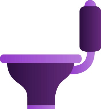 Tuvalet, web simgesi basit illüstrasyon