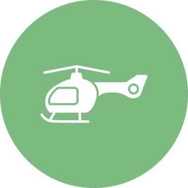 Helikopter ikonu. Ulaşım sembolü. vektör çizimi izole edildi. 