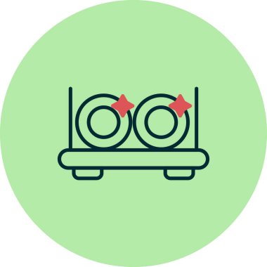 Çanak Rafının vektör illüstrasyonu