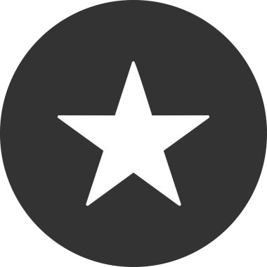 Favori yıldızımız. Web simgesi vektör illüstrasyonu 