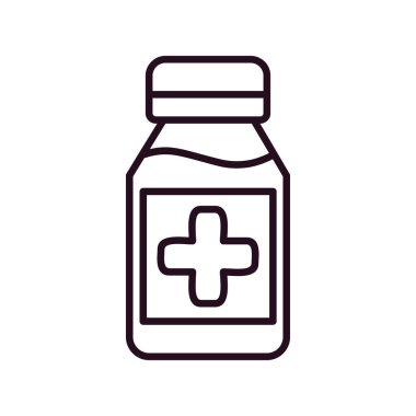 Şurup simgesi vektör illüstrasyonu