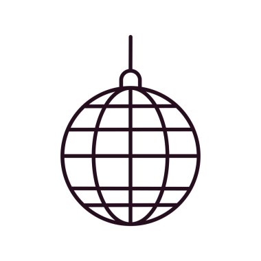 disko topu simgesi vektör illüstrasyon tasarımı