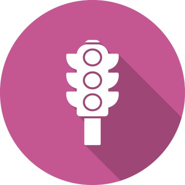 Trafik ışıkları düz kutsal kişilerin resmi, vektör, illüstrasyon