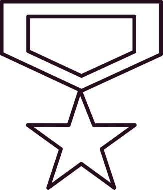 Rozet. Web simgesi basit illüstrasyon