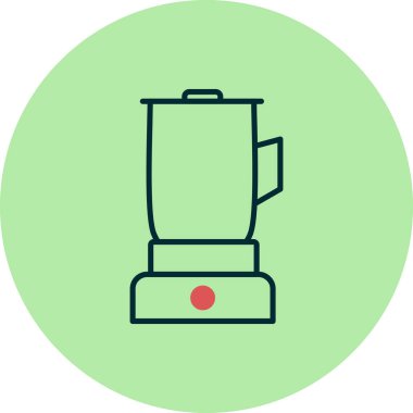 Mutfak karıştırıcı simgesi, vektör illüstrasyonu