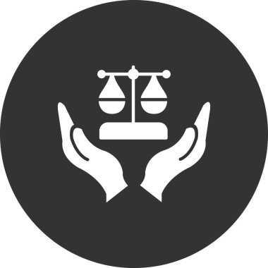 adalet simgesi vektör illüstrasyonu