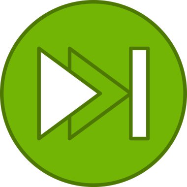 Sonraki düğmenin vektör illüstrasyonu