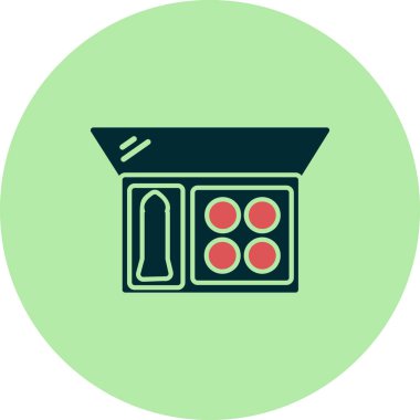 Göz Gölgesi simgesinin vektör illüstrasyonu