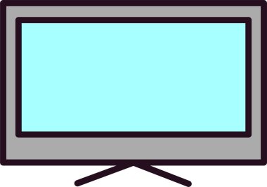 televizyon ikonu. vektör çizim