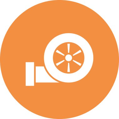 Turbo web simgesi basit illüstrasyon