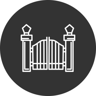 Kapı simge vektör çizim 
