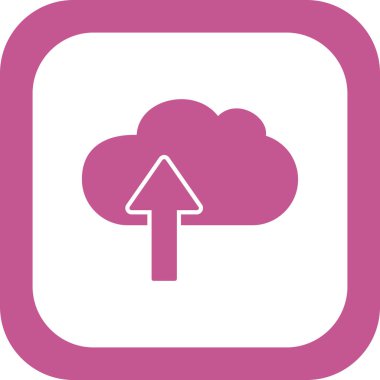 Bulut hesaplama simgesi vektör illüstrasyonu