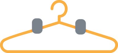 giysi askısı ikon vektör illüstrasyonu