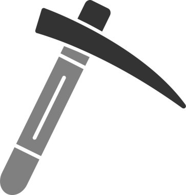 Kazma. Kazma. Web simgesi basit illüstrasyon