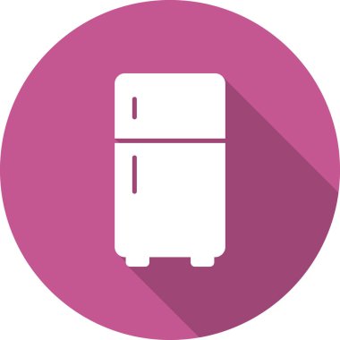 buzdolabı simgesi vektör illüstrasyonu