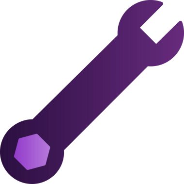 İngiliz anahtarı simgesini vektör çizim