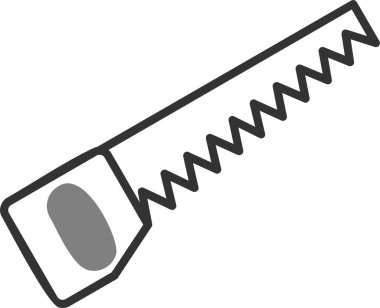 El testeresi. Web simgesi basit illüstrasyon