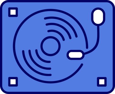 Döner tablonun vektör çizimi 