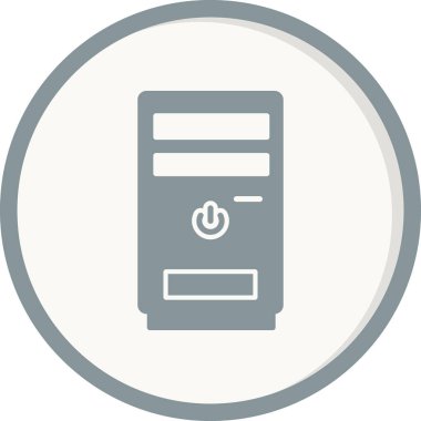 Cpu kulesinin vektör çizimi