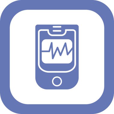 Oksimetre simgesinin vektör illüstrasyonu