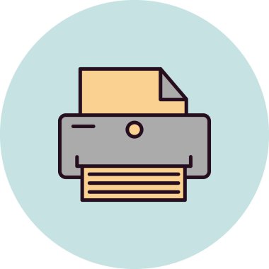 Yazıcı. Basit ağ simgesi