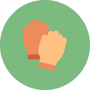 Eldiven simgesinin vektör çizimi