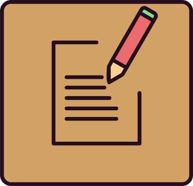 Simge oluşturulmasının vektör illüstrasyonu