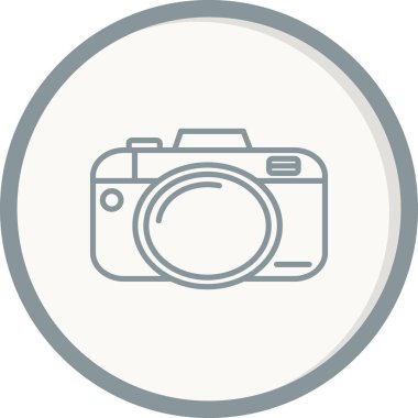 kamera simgesi vektör illüstrasyonu