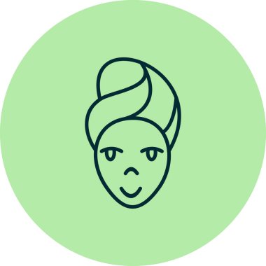 kadın simge vektör illüstrasyonu