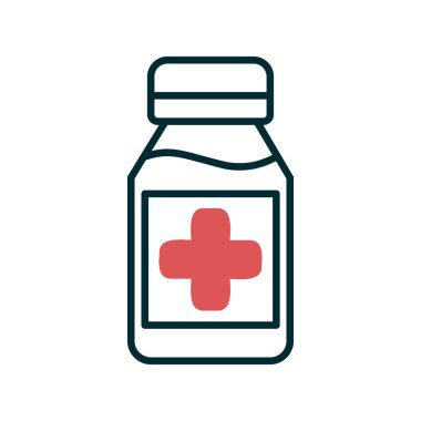 Şurup simgesi vektör illüstrasyonu