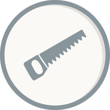 El testeresi. Web simgesi basit illüstrasyon