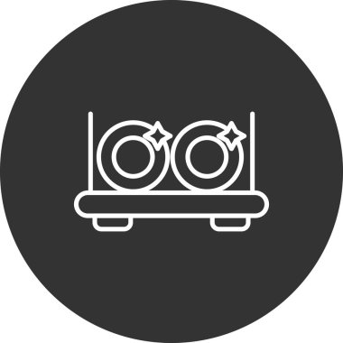 Çanak Rafının vektör illüstrasyonu