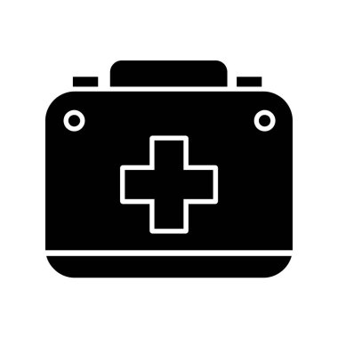 tıbbi ilk yardım kiti vektör simgesi