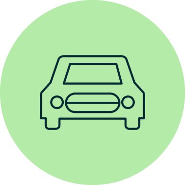 - Araba. Web simgesi basit illüstrasyon 