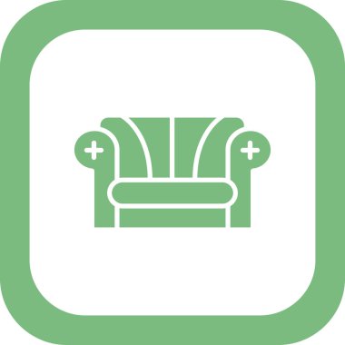 kanepe web simgesi, basit tasarım