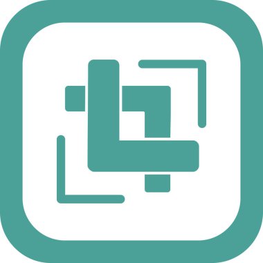 video optimization icon, Crop illustration 