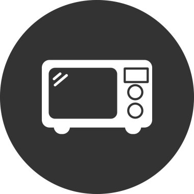 Mikrodalga fırın. Basit resimleme 