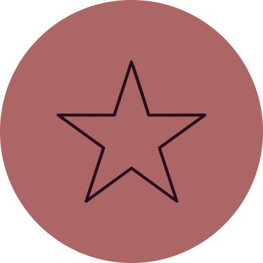 Favori yıldızımız. Web simgesi vektör illüstrasyonu 