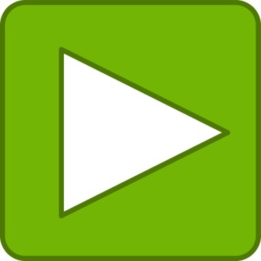 Oynayın. Web simgesi basit illüstrasyon 