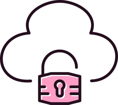 ikon vektör illüstrasyonunu kilitle