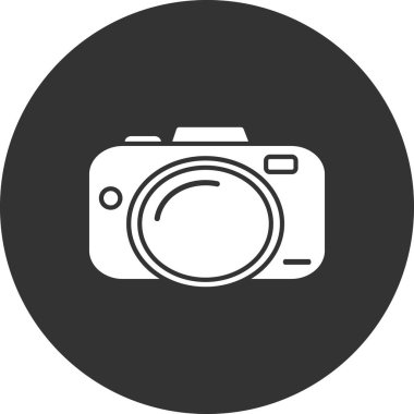 kamera simgesi vektör illüstrasyonu