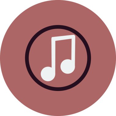 Müzik notası. Basit resimleme