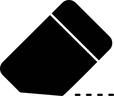 Silgi. Web simgesi basit tasarım 